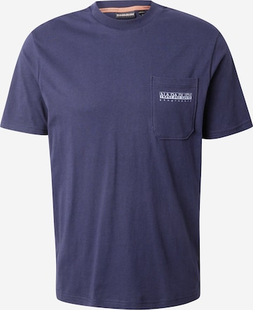 NAPAPIJRI Tričko 'Fanes' - Modrá: predná strana