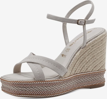 TAMARIS - Sandalias con hebilla en gris: frente