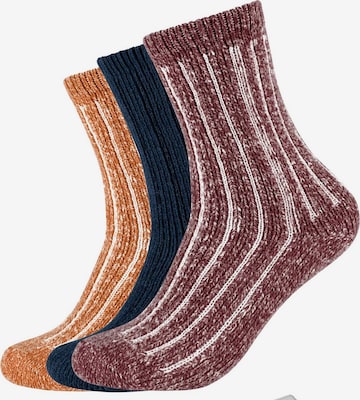 Chaussettes 'Hygge' s.Oliver en orange : devant