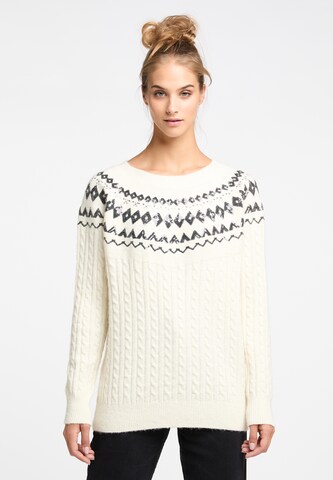 usha FESTIVAL Sweater in White: front