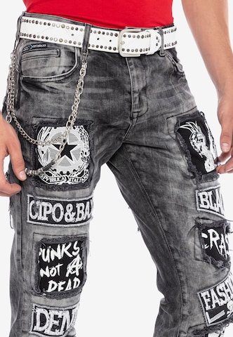 CIPO & BAXX Regular Jeans in Zwart