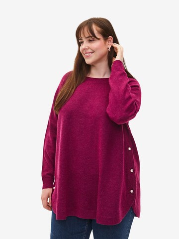 Zizzi - Pullover 'CASUNNY' em rosa: frente