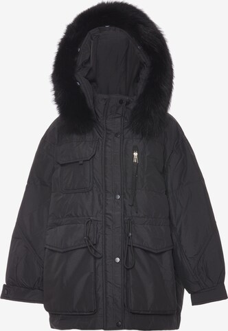 faina Between-Seasons Parka in Black