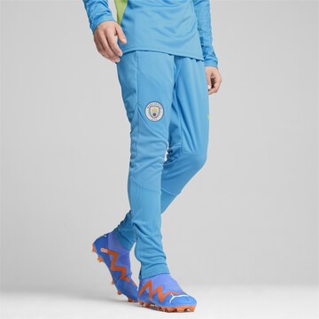 PUMA Slim fit Sports trousers 'Manchester City' in Blue: front