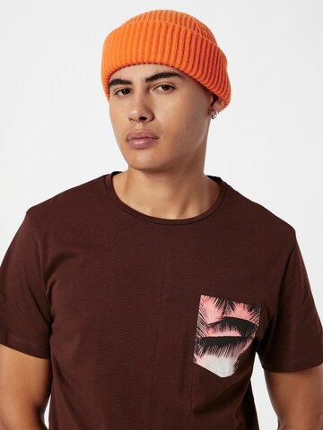 T-Shirt BLEND en marron