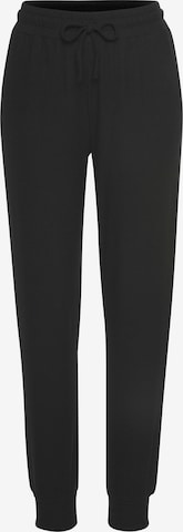 LASCANA Tapered Broek in Zwart: voorkant