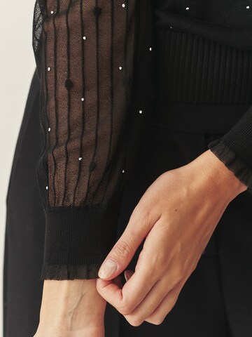 TATUUM Свитер 'MESHY' в Черный
