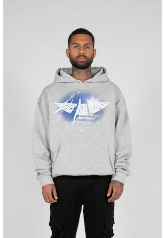 MJ Gonzales Sweatshirt 'Higher Than Heaven V.4' in Grey: front