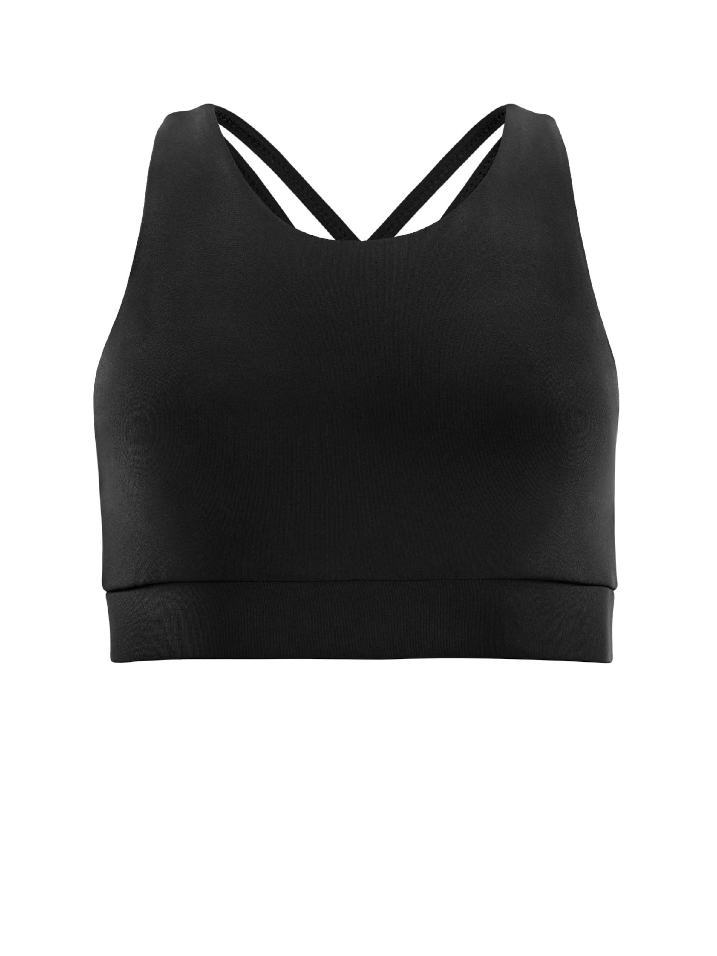 Winshape Bygelfri Sportbehå ' SB103C ' i svart: framsida