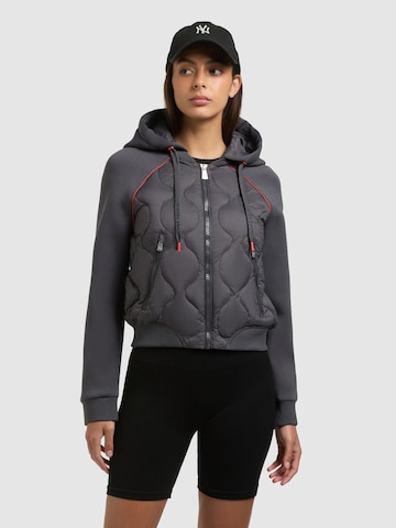 khujo Jacke 'Malaya' in Grau: Vorderseite