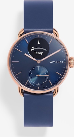 Withings Analoguhr in Blau: Vorderseite