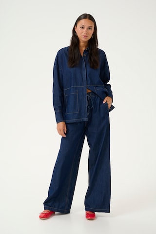 CULTURE Loosefit Hose in Blau