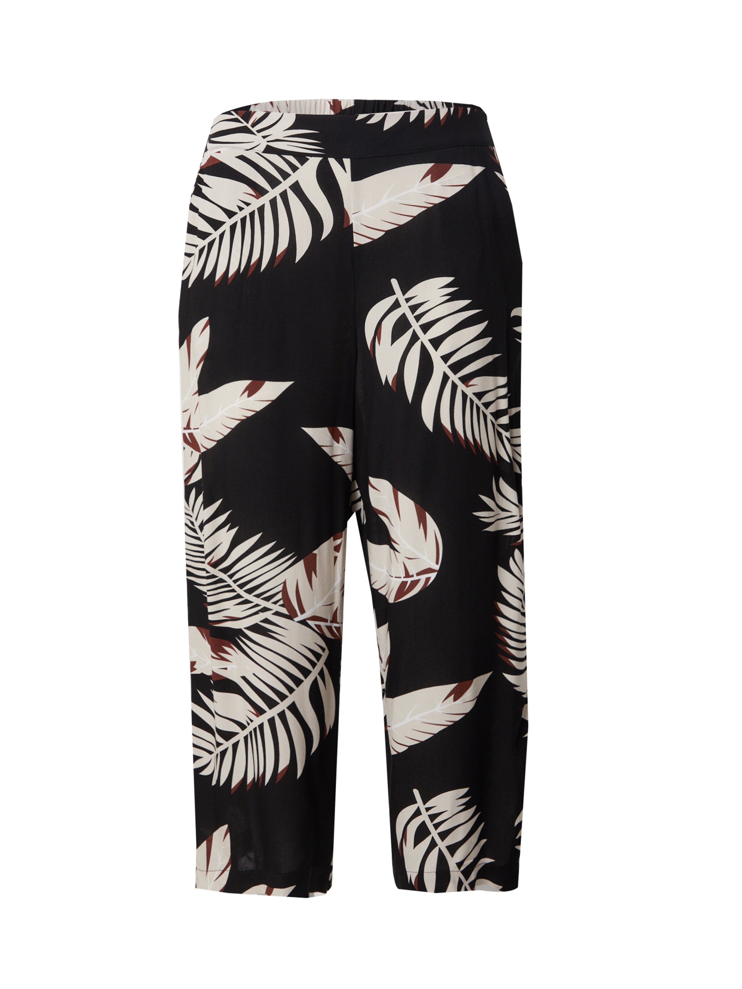 Vero Moda Curve Szeroka nogawka Spodnie 'VMCEASY JOY' w kolorze czarny: przód