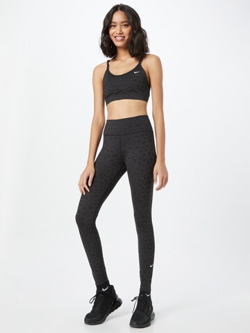 NIKE Skinny Workout Pants 'One' in Black