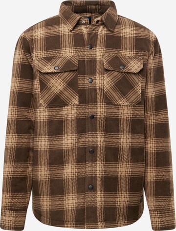 Volcom Regular fit Button Up Shirt in Brown: front