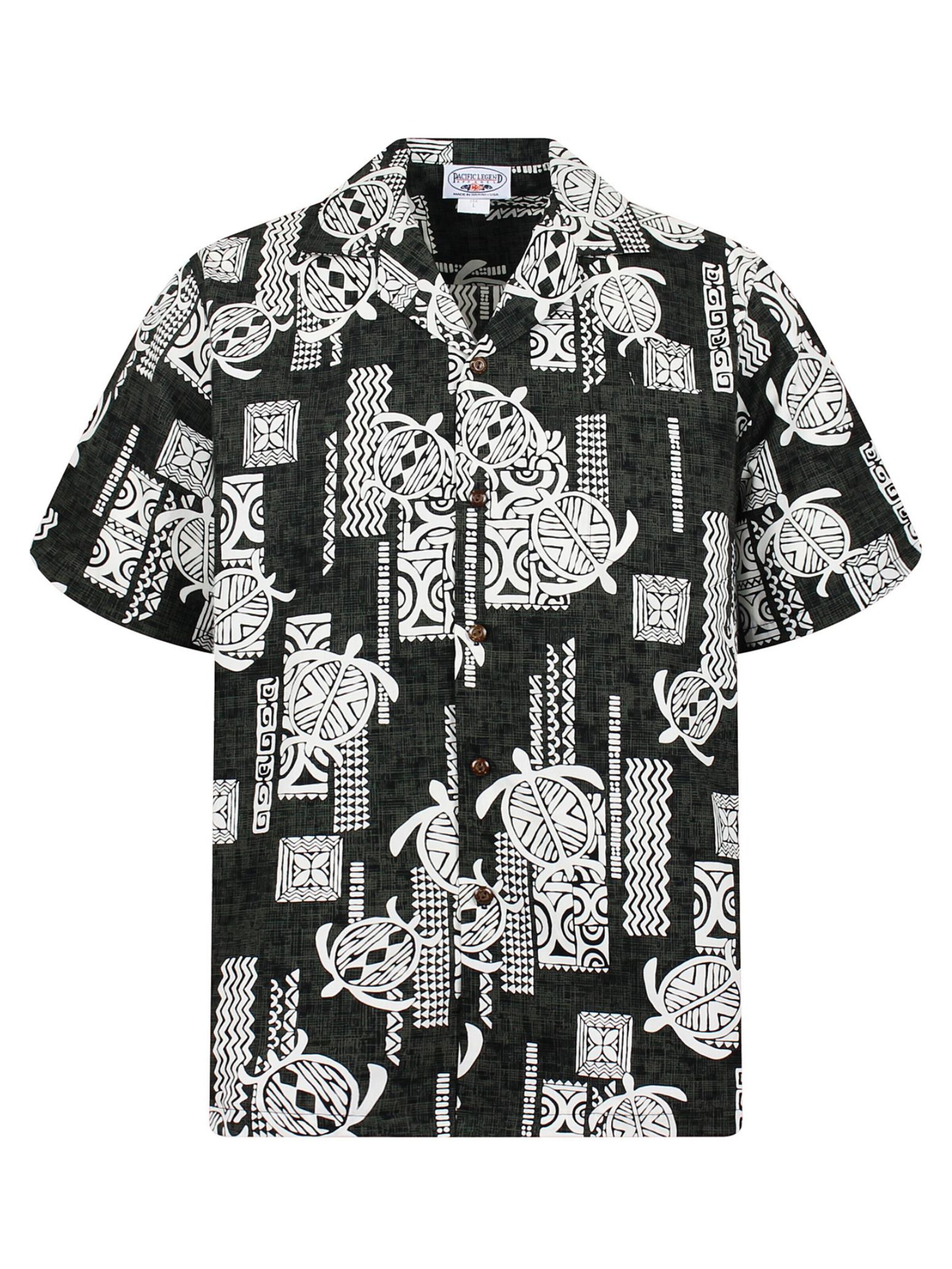 Coupe regular Chemise 'Tattoo Turtle' Pacific Legend en vert : devant