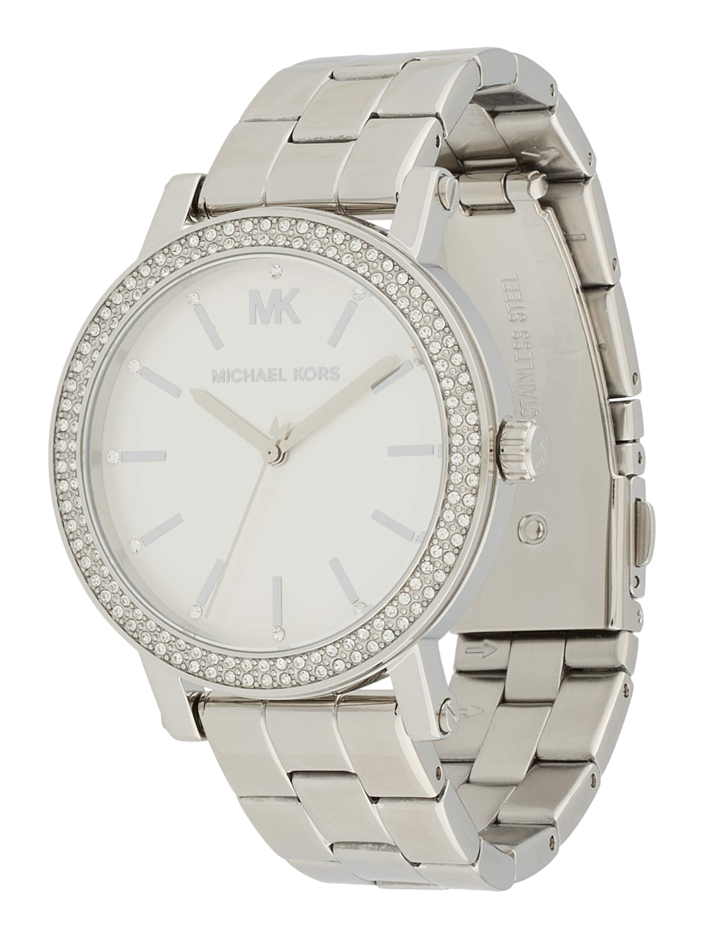 MICHAEL Michael Kors Аналогов часовник 'Corey' в сребърно: отпред