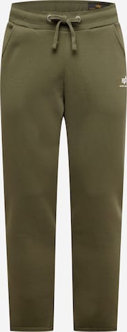 ALPHA INDUSTRIES Trousers in Green: front