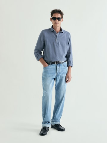 Scalpers Regular Fit Polera Se Colors Shirt ' ' in Grau: Vorderseite