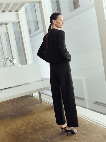 MANGO Loosefit Broek 'Louis' in Zwart