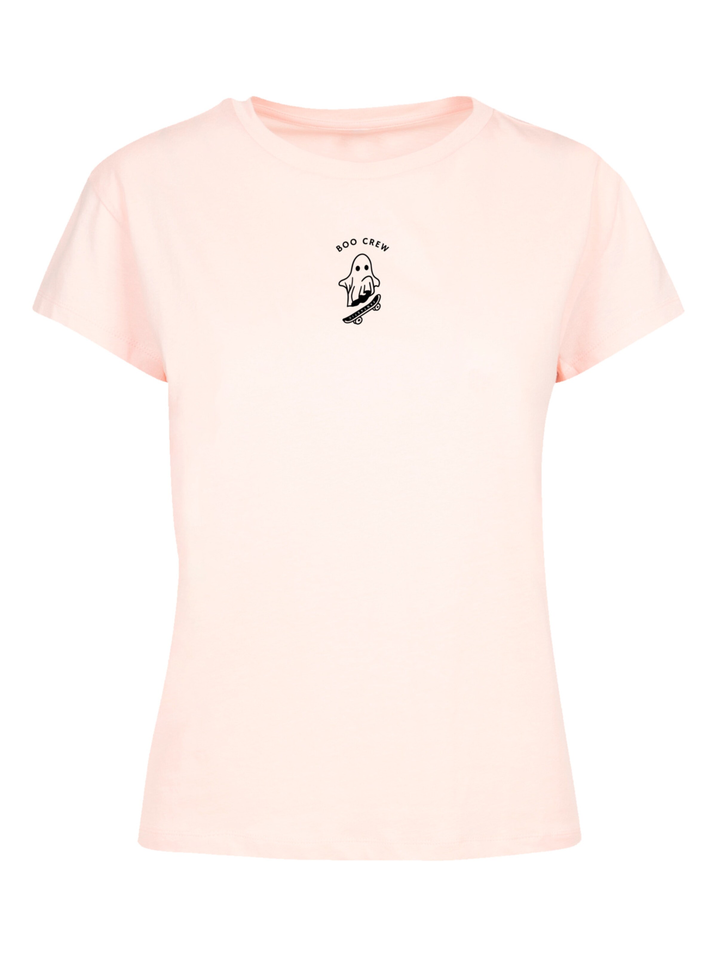 T-shirt 'Boo Crew Halloween' F4NT4STIC en rose : devant