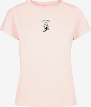 T-shirt 'Boo Crew Halloween' F4NT4STIC en rose : devant