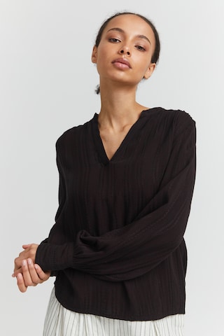 ICHI Blouse in Black: front