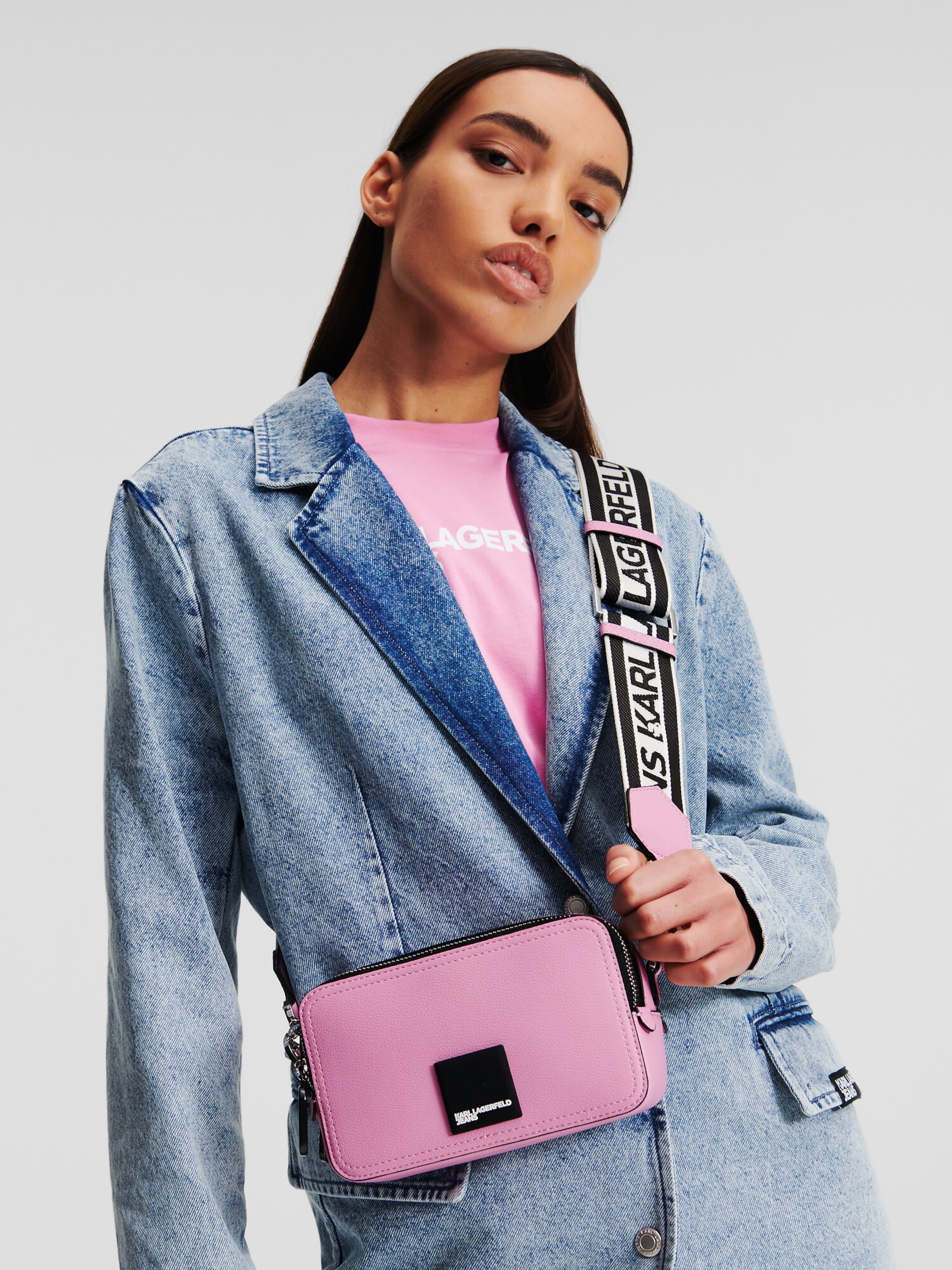 KARL LAGERFELD JEANS Crossbody bag in Pink ABOUT YOU