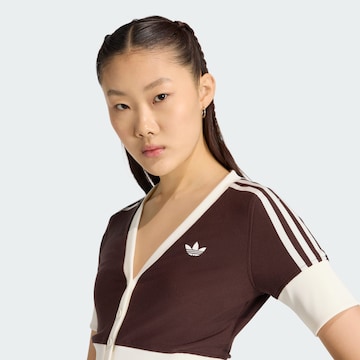ADIDAS ORIGINALS - Cárdigan 'V-NECK SHIRT WITH' en marrón