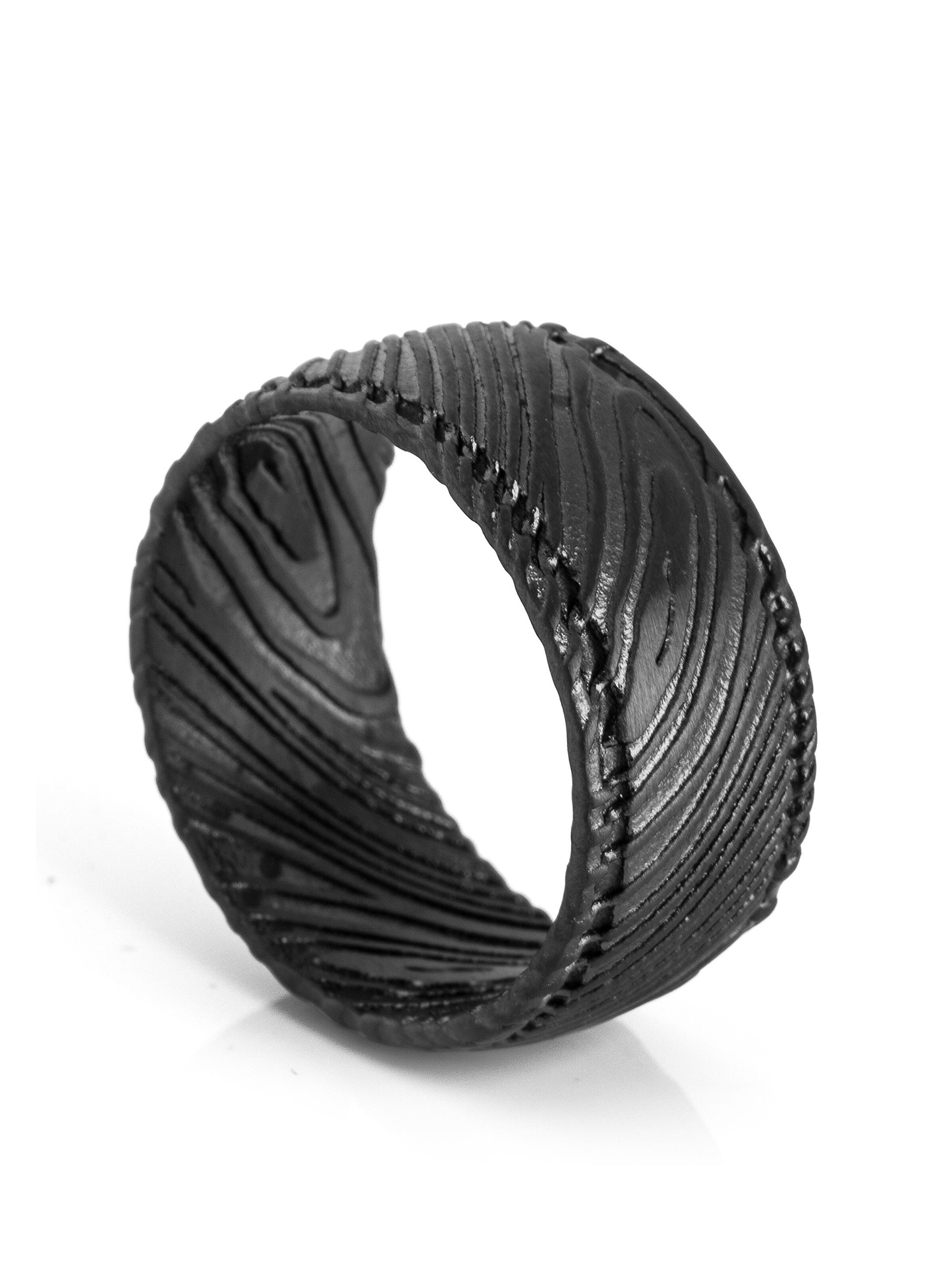 Akitsune Ring 'Orbis' in Black: front