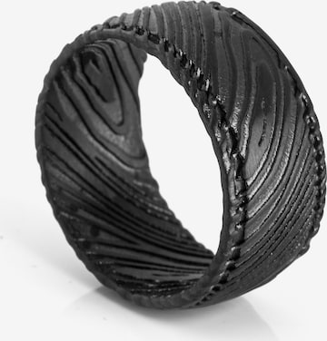 Akitsune Ring 'Orbis' in Black: front