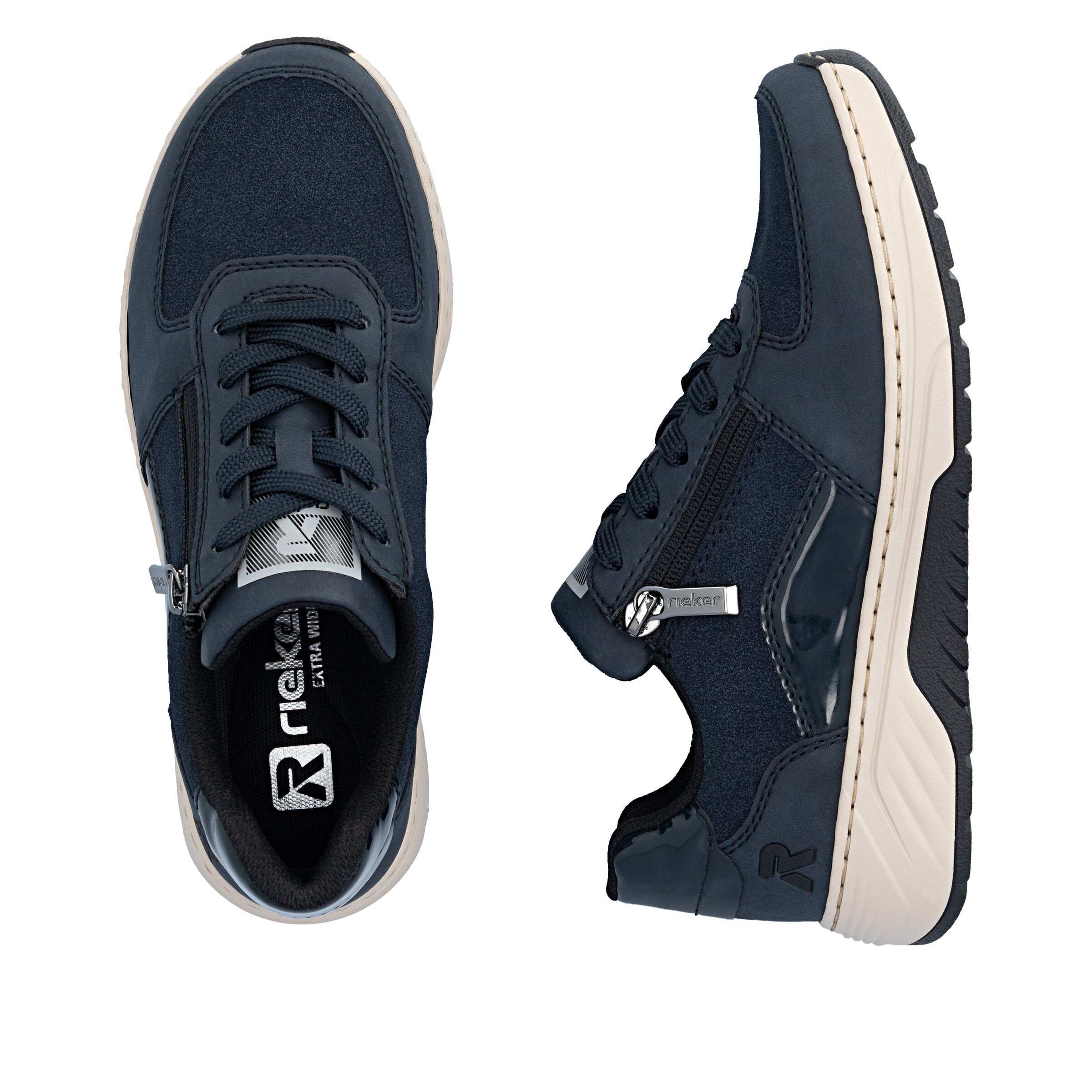 Chaussure de sport à lacets Rieker en bleu