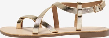 ONLY - Sandalias con hebilla 'MANDALA-15' en oro: frente