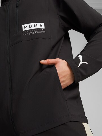 PUMA Sportjas 'Ultraweave Hooded' in Zwart
