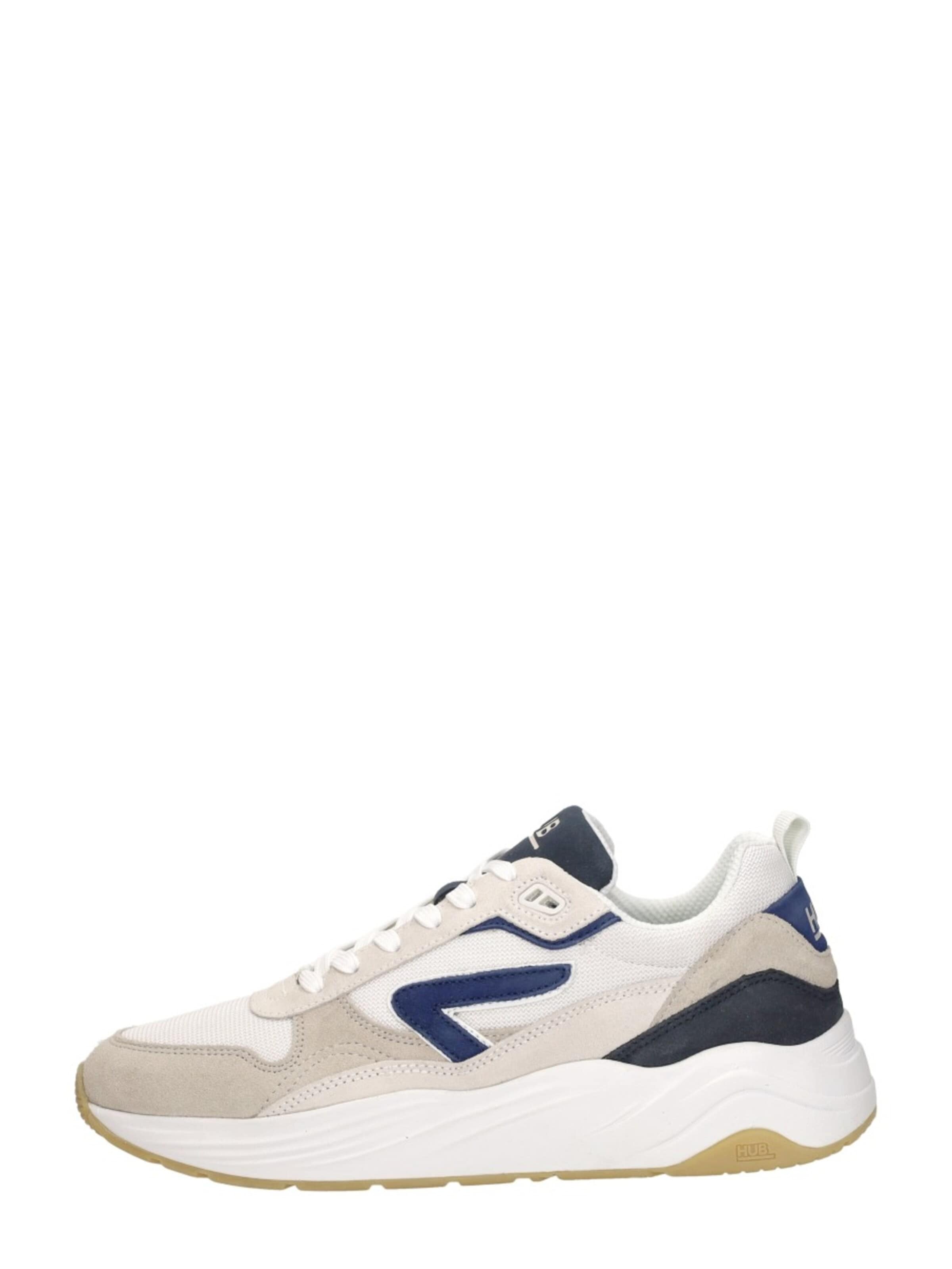 Baskets basses 'Glide S43' HUB en blanc