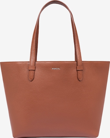 Cabas 'CARLA SHOPPER LARGE' Roeckl en marron : devant