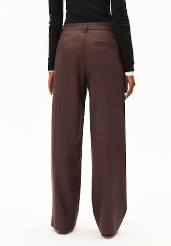 ARMEDANGELS Wide leg Broek 'Leandraa' in Bruin
