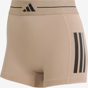 Skinny Pantalon de sport 'HYG' ADIDAS PERFORMANCE en marron : devant