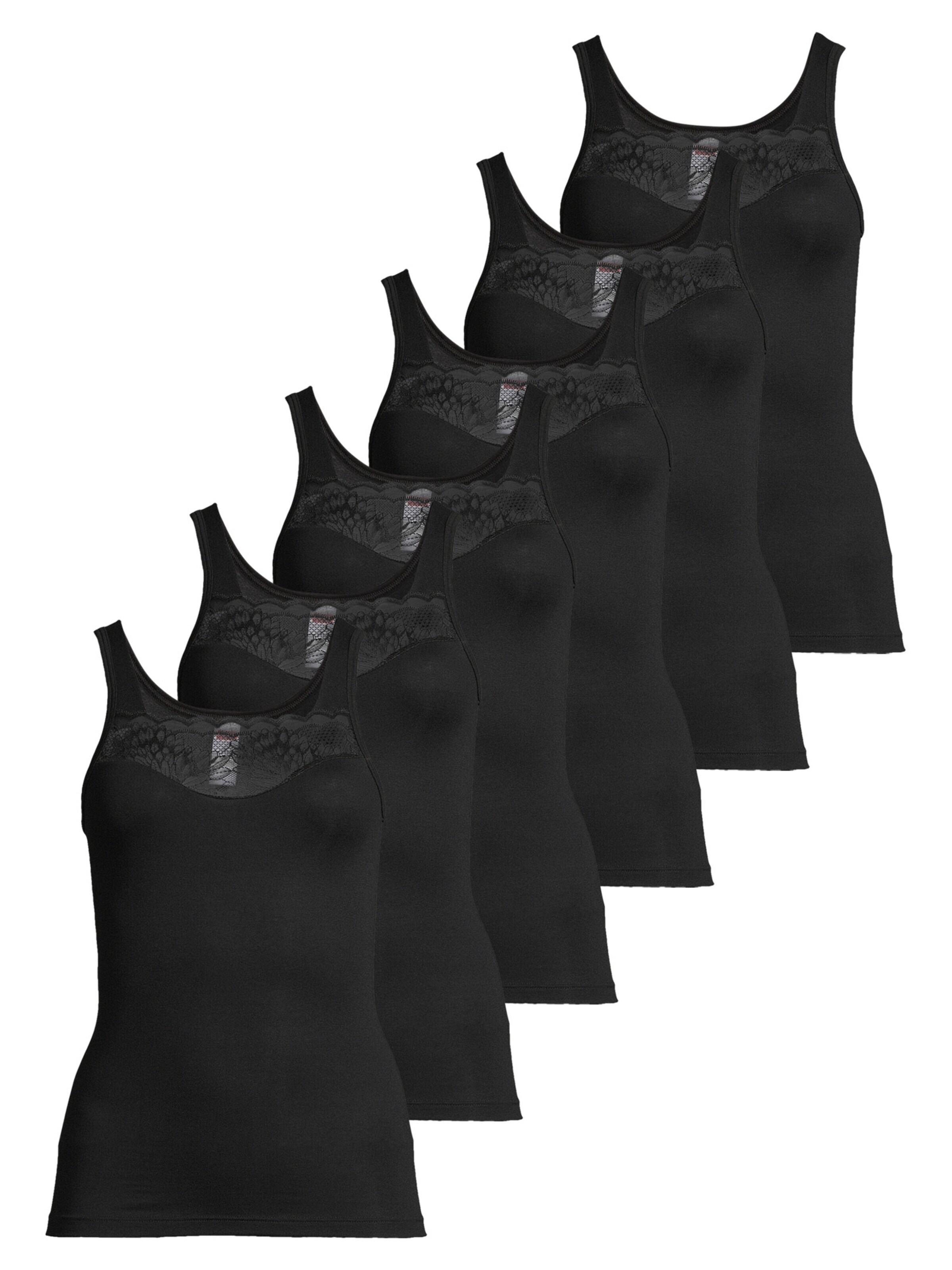 CON-TA Undershirt 'Modal' in Black: front