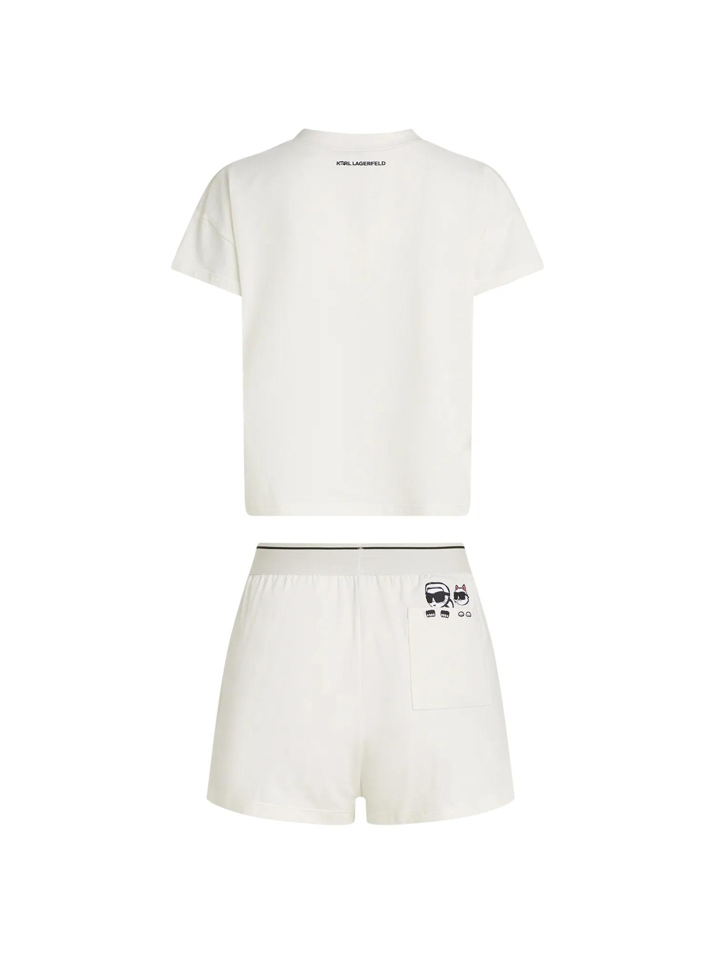Karl Lagerfeld - Calções de pijama em bege