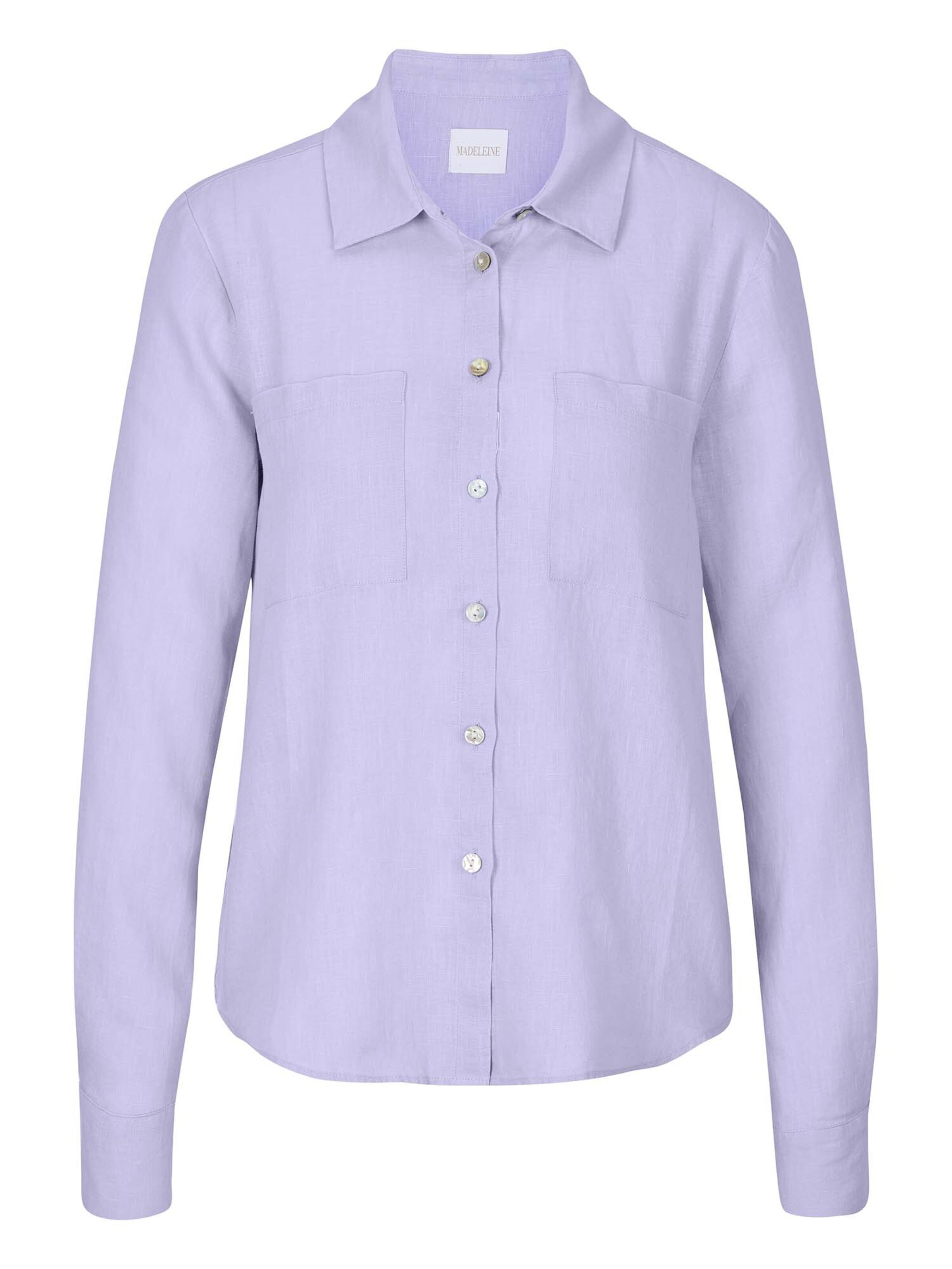 Chemisier MADELEINE en violet : devant