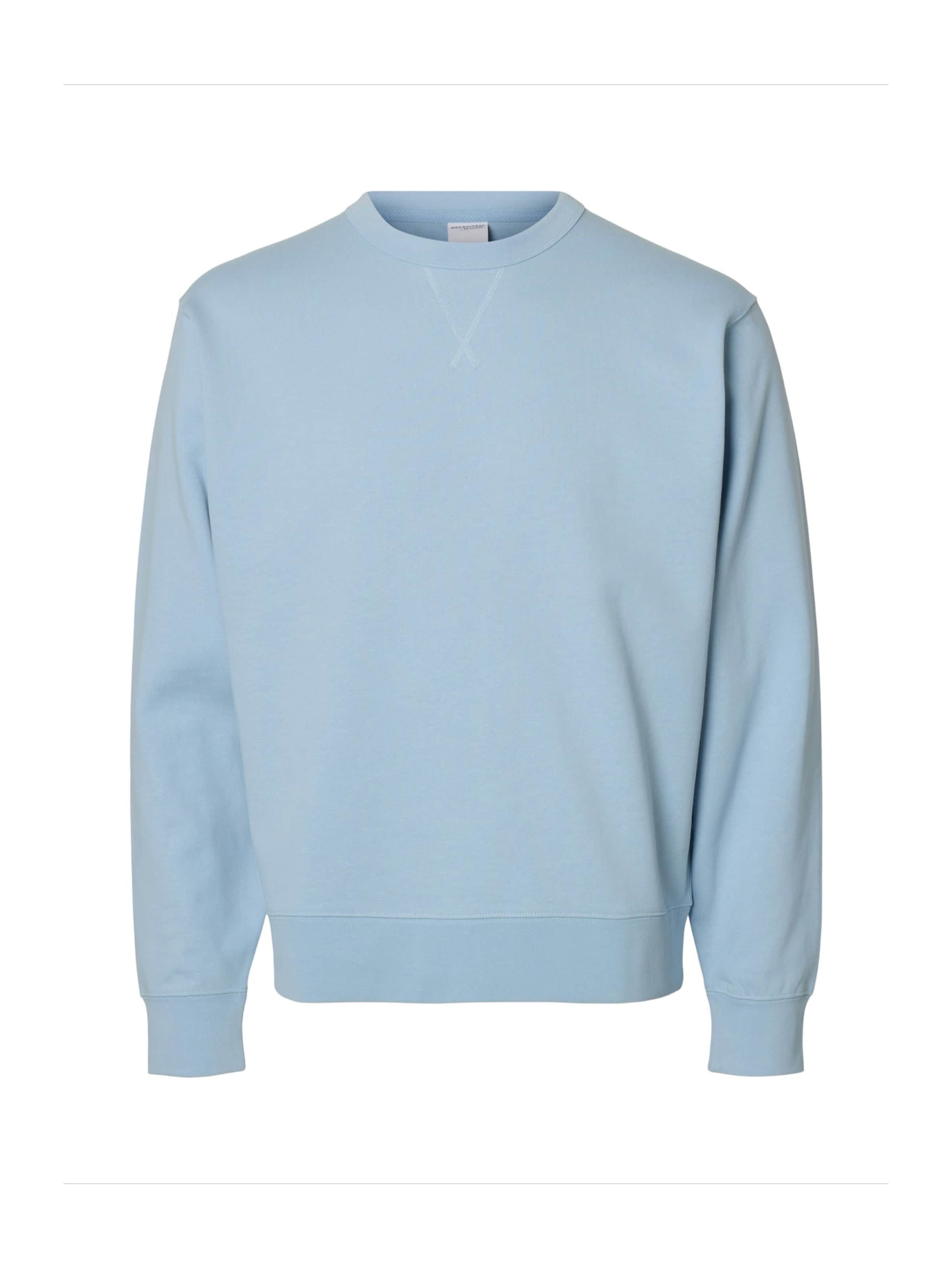 világoskék SELECTED Tréning póló 'SLHLUKE', Termék nézet