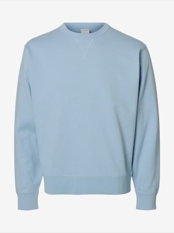 SELECTED Sweatshirt 'SLHLUKE' in Blauw: voorkant