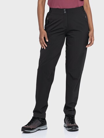 Schöffel Regular Outdoorbroek ' Hiking Pants Style Blaustein WMS ' in Zwart: voorkant