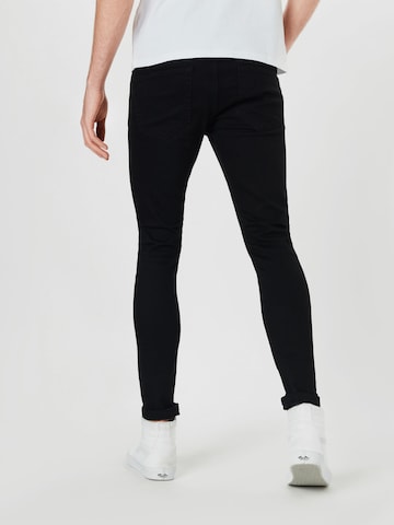 Only & Sons Skinny Jeans 'Warp Life' in Zwart