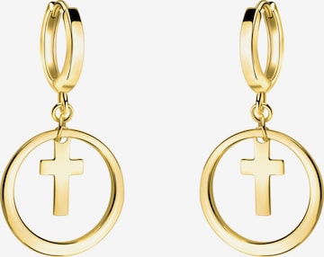 Sofia Milani Earrings 'Circle Cross' in Gold: front