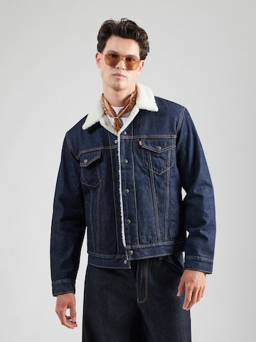 Geacă de primăvară-toamnă 'Type III Sherpa Trucker Jacket' de la LEVI'S ® pe albastru: față