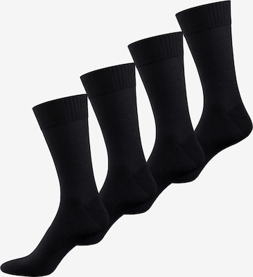 Nur Der Socks in Black: front