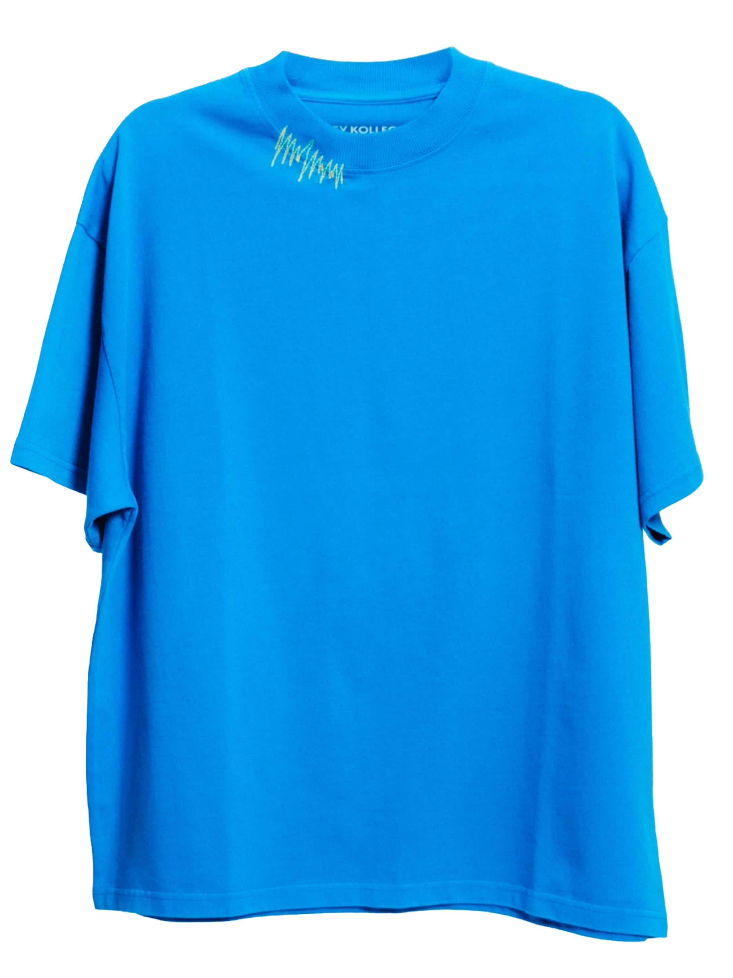 HEY KOLLEGA! Oversized Shirt in Blue: front