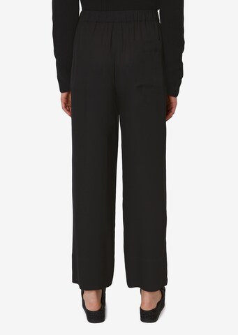 Marc O'Polo Wide leg Broek in Zwart